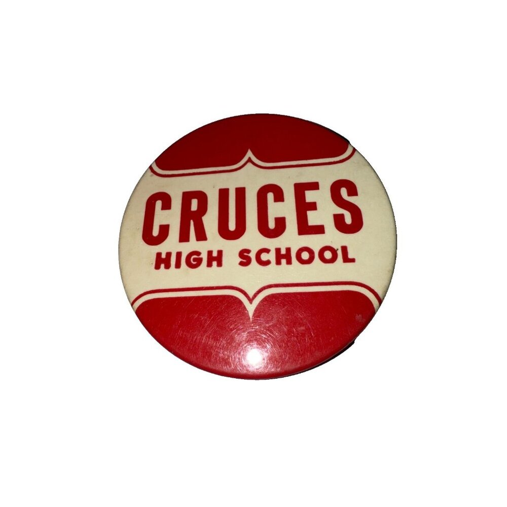 Cruces High School New Mexico 3" Vintage Pinback Pin Back Button